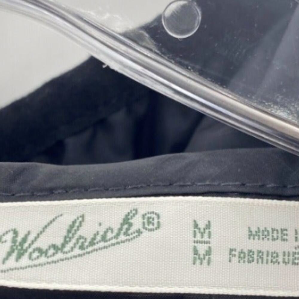 Woolrich Women's Quilted Jacket Black Lightweight Wool-Loft w/ Hood-Size-Medium - Picture 7 of 7